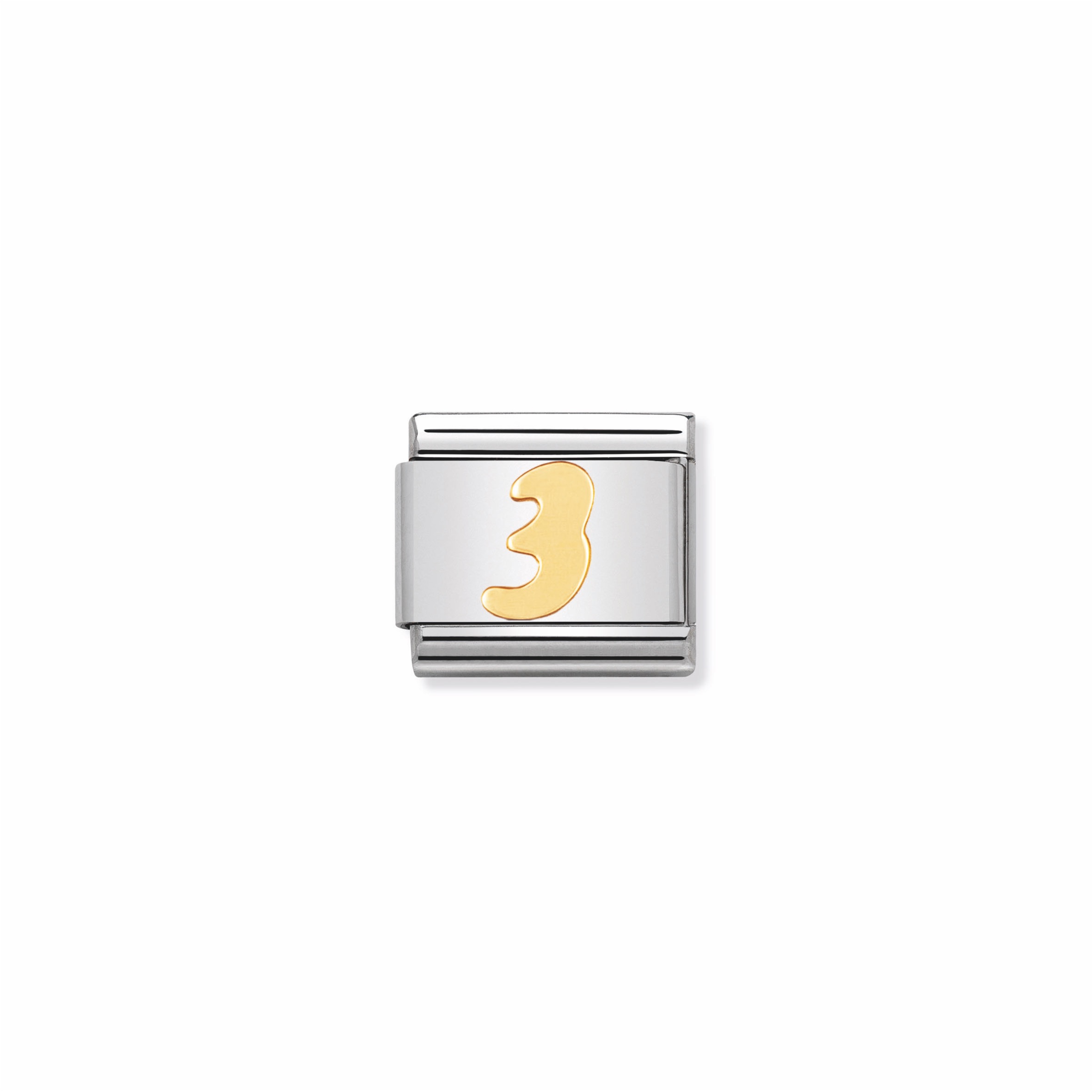 NOMINATION - STAINLESS ET OR 18K NOMBRE 3
