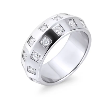 MIA - BAGUE JONCS ARGENT AVEC CZ GR:9