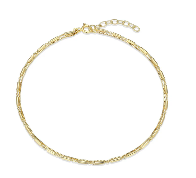 REIGN - CHAINE DE CHEVILLE PLAQUÉ OR