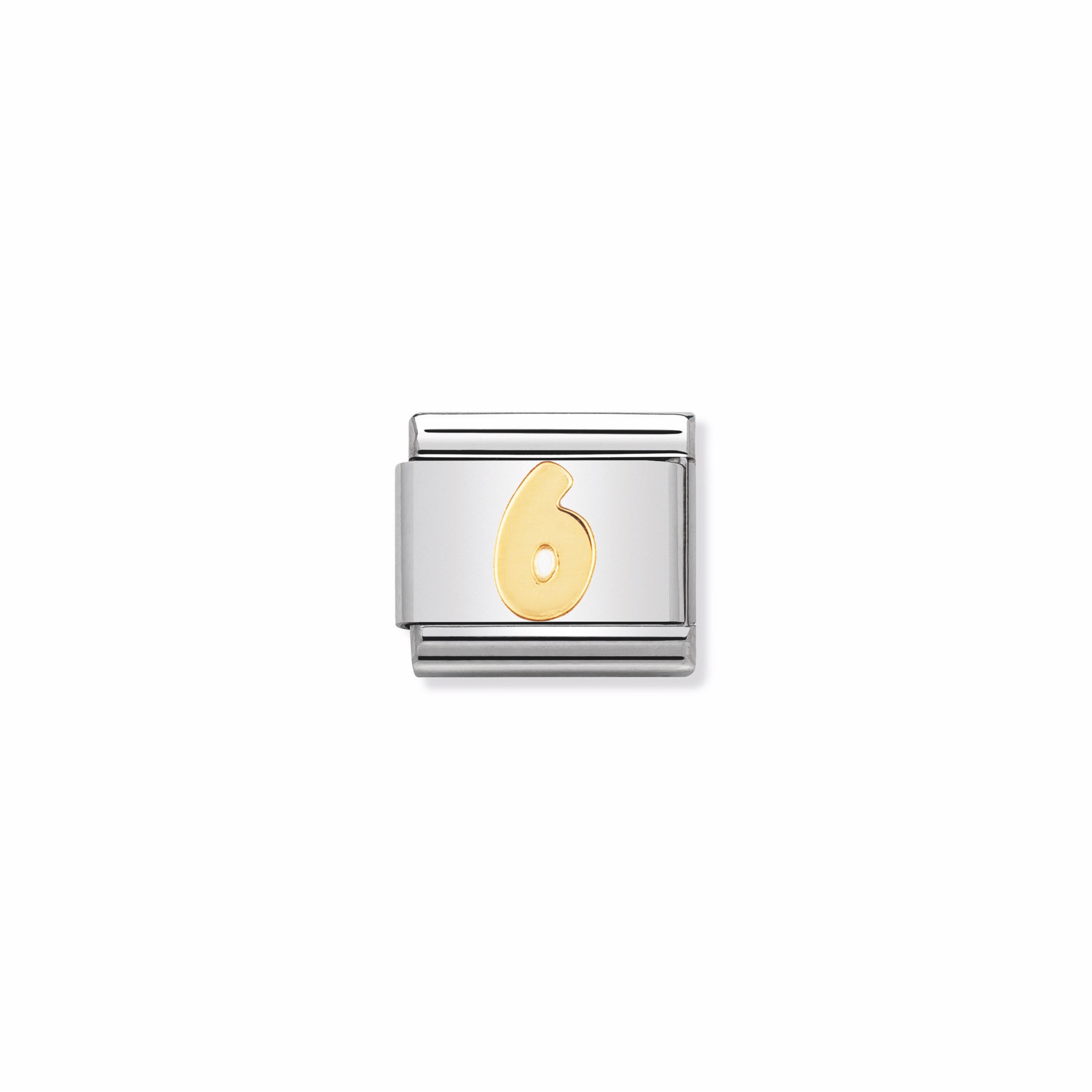 NOMINATION - STAINLESS ET OR 18K NOMBRE 6