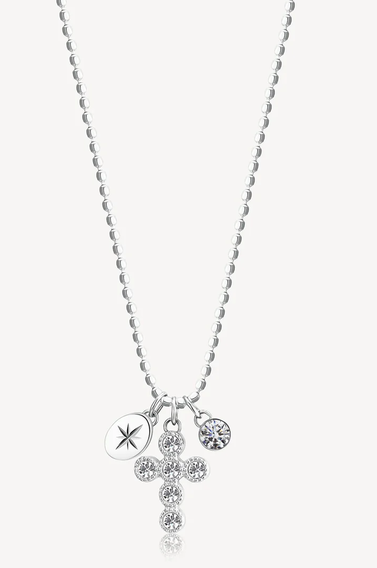 BROSWAY - CHAINE PENDENTIF CROIX CZ