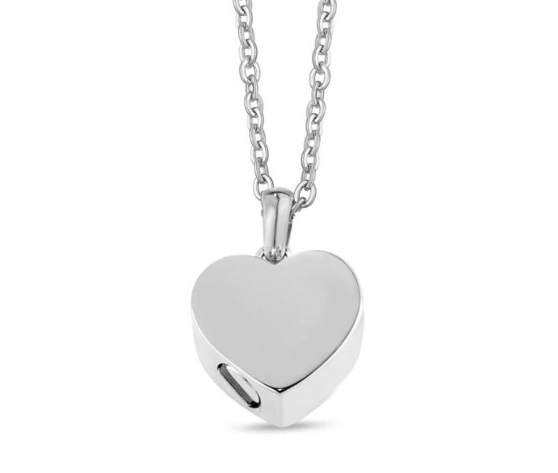 ARZ STEEL - COEUR PENDENTIF FUNÉRAIRE