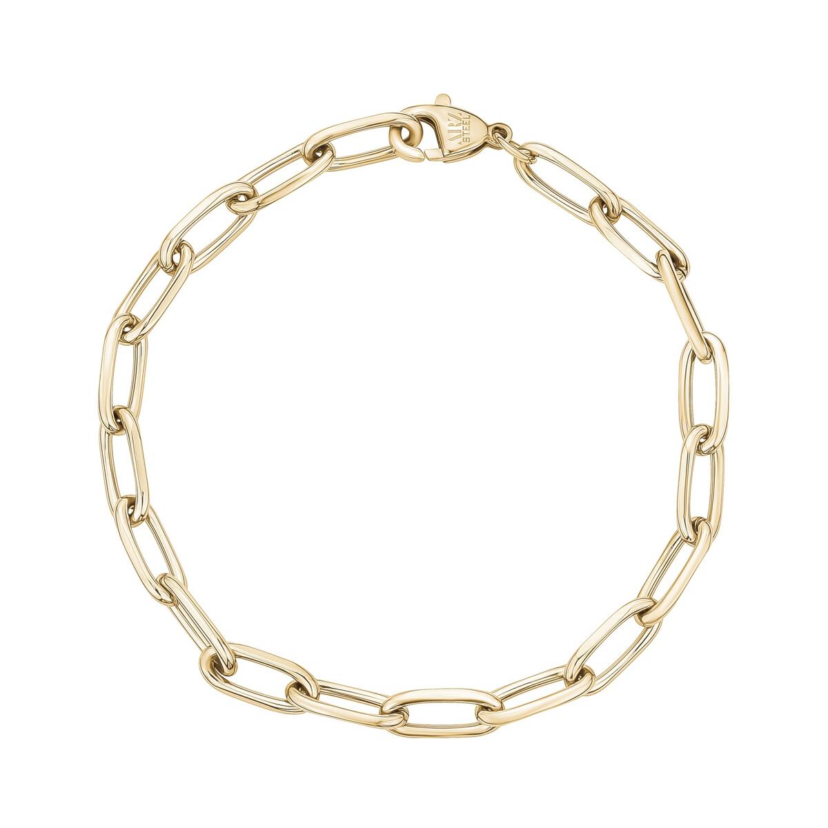 BRACELET MAILLE TROMBONE ARZ STEEL