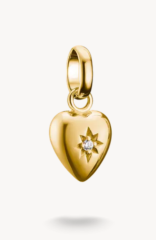 THOMAS SABO - PENDENTIF CHARM COEUR AVEC UN ÉTOILE DEDANS