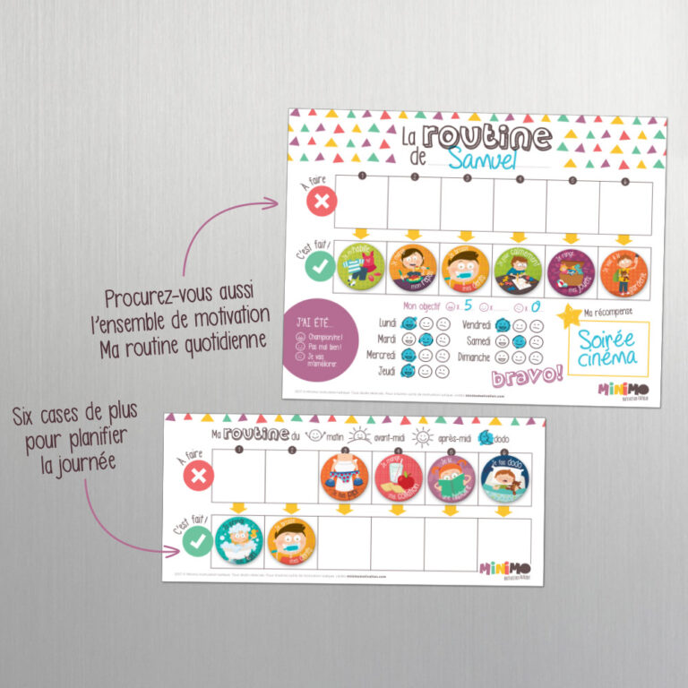EXTENSION DE TABLEAU - MA ROUTINE QUOTIDIENNE - MINIMO