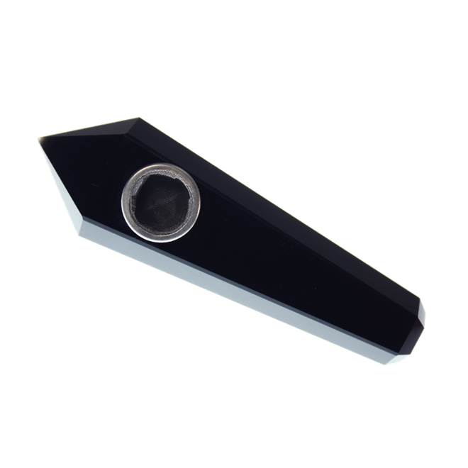 PIPE EN CRISTAL DE QUARTZ - FINITION ONYX NOIR