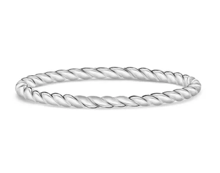 ARZ STEEL - BAGUE MINCE TORSADE GR:5