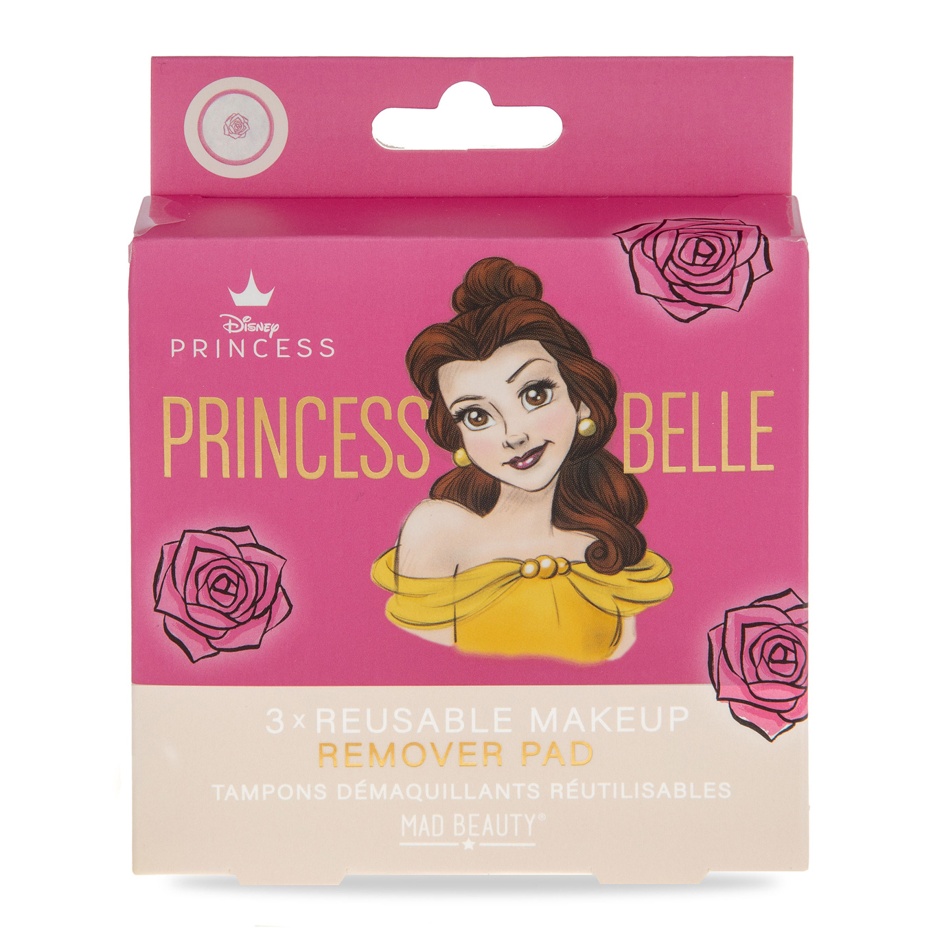 MAD BEAUTY - PRINCESSE BELLE TAMPONS DÉMAQUILLANTS RÉUTILISABLES