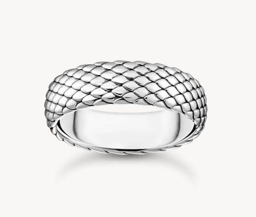 THOMAS SABO - BAGUE SNAKE ARGENT 