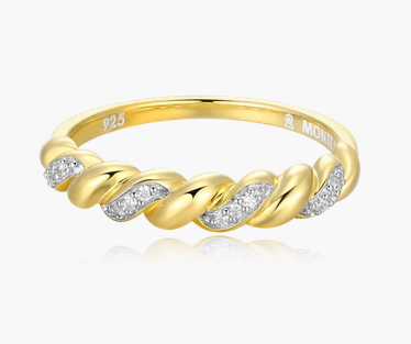 MONTE LUNA - BAGUE OR AVEC DIAMANT LABO GR:6