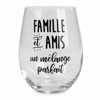 VERRE À VIN SANS PIED - FAMILLE ET AMIS