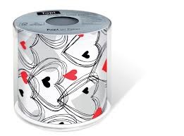 PAPIER DE TOILETTE COEUR