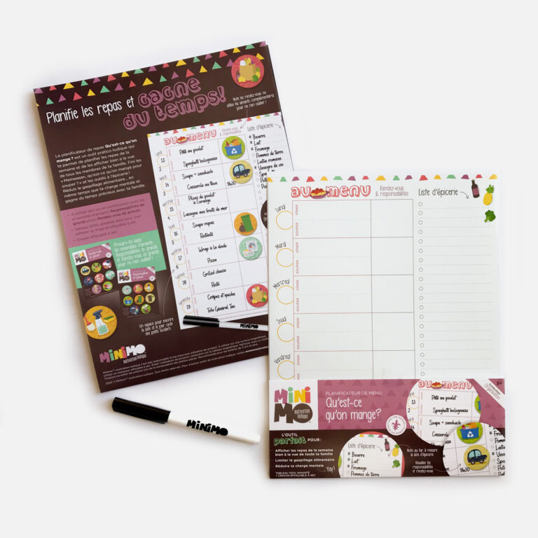 PLANIFICATEUR DE MENU - QU'EST-CE QU'ON MANGE ? - MINIMO