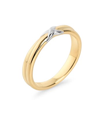 MIA - BAGUE OR ET ARGENT GR:6