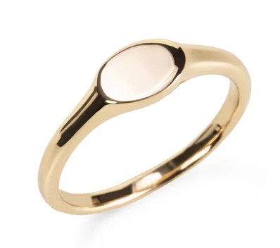 MIA - BAGUE PLAQUÉ OR GR:9