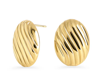 MIA - BOUCLES D'OREILLES OR OVALE