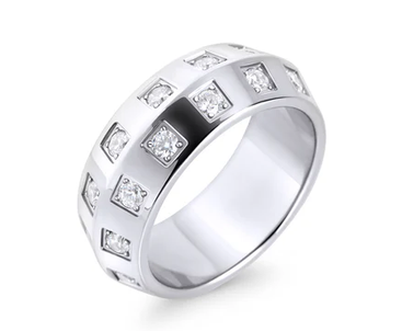 MIA - BAGUE JONC SAMIRA ARGENT AVEC CZ GR:7