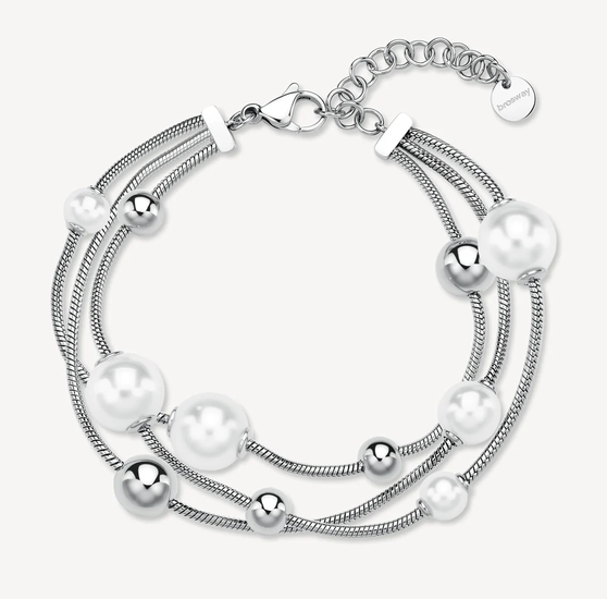 BROSWAY - BRACELET ARGENT ET PERLE