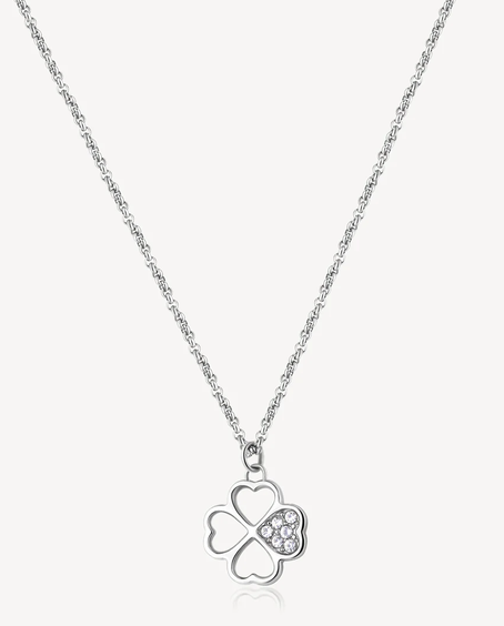 BROSWAY - CHAINE PENDENTIF FLEUR CZ