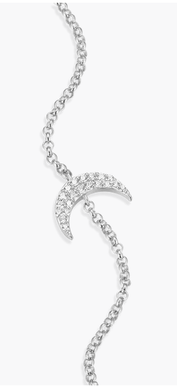 MONTE LUNA - BRACELET ARGENT QUART DE LUNE