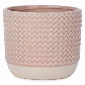 POT ROSE EN CÉRAMIQUE