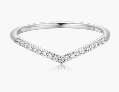 MONTE LUNA - BAGUE ARGENT DIAMANT LABO