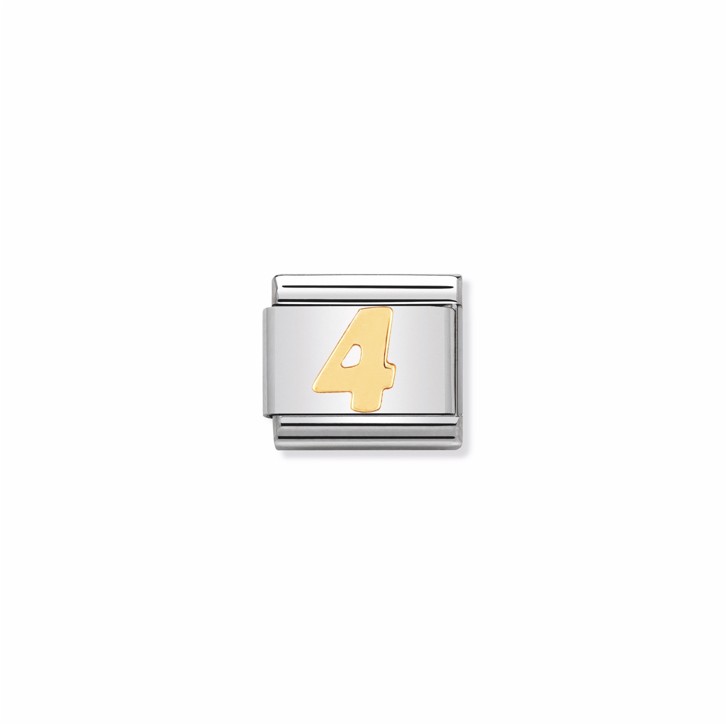 NOMINATION - STAINLESS ET OR 18K NOMBRE 4