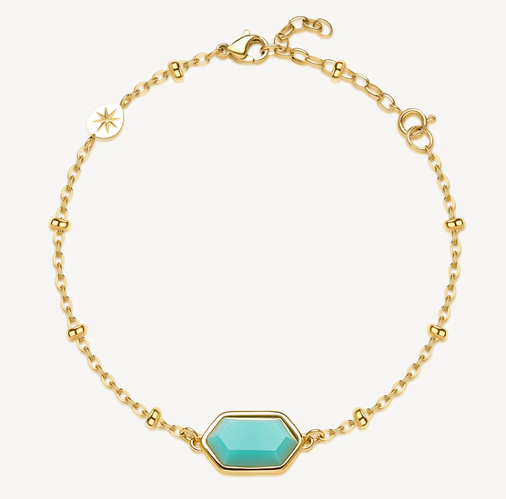 BROSWAY - BRACELET OR PIERRE TURQUOISE